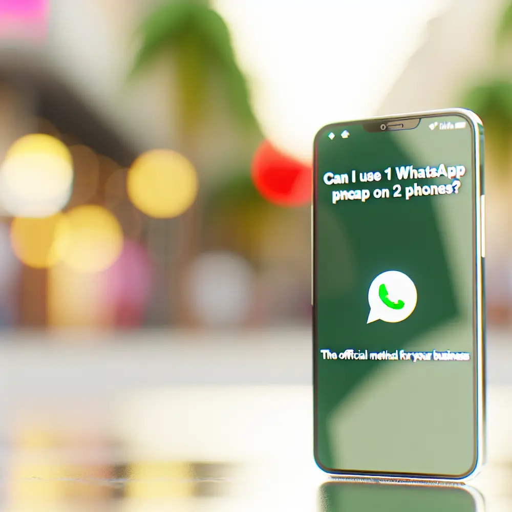 ¿Puedo usar 1 WhatsApp en 2 teléfonos? El método oficial para tu negocio