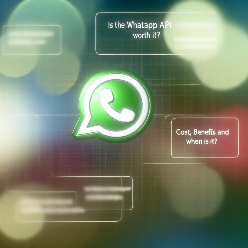 ¿Vale la pena la API de WhatsApp? Costo, beneficios y cuándo usarla