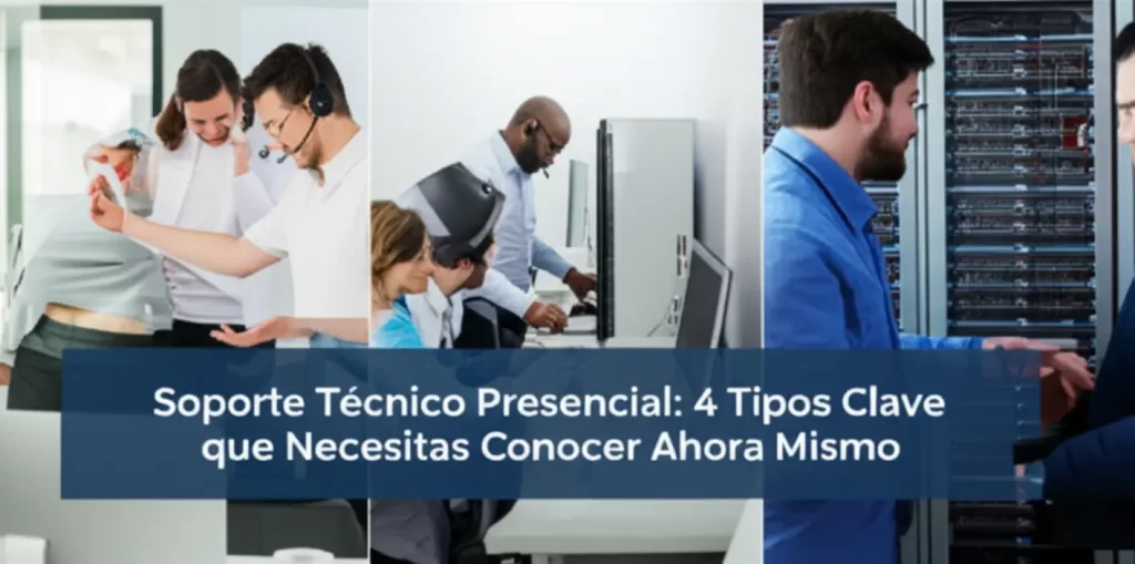 Soporte Técnico Presencial: 4 Tipos Clave que Necesitas Conocer Ahora Mismo