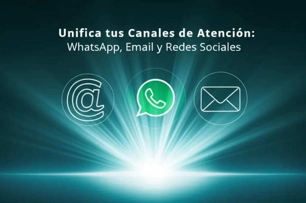 Unifica tus Canales de Atención: WhatsApp, Email y Redes Sociales