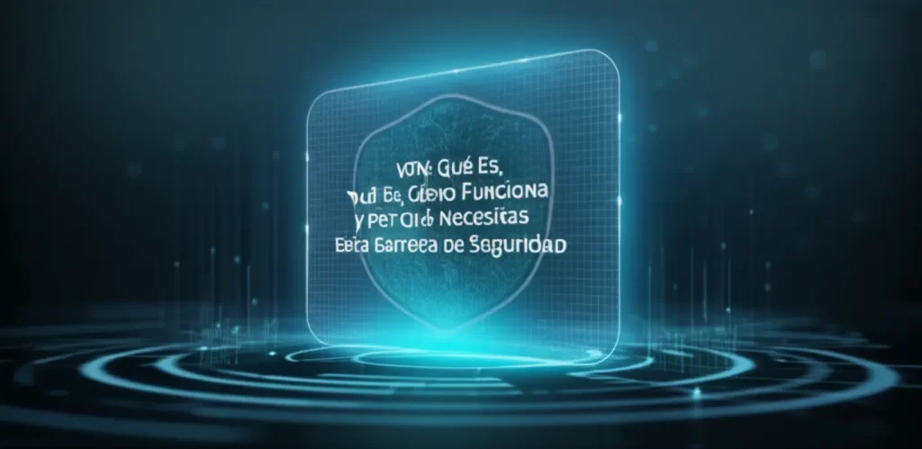 VPN: Qué Es, Cómo Funciona y Por Qué Necesitas Esta Barrera de Seguridad