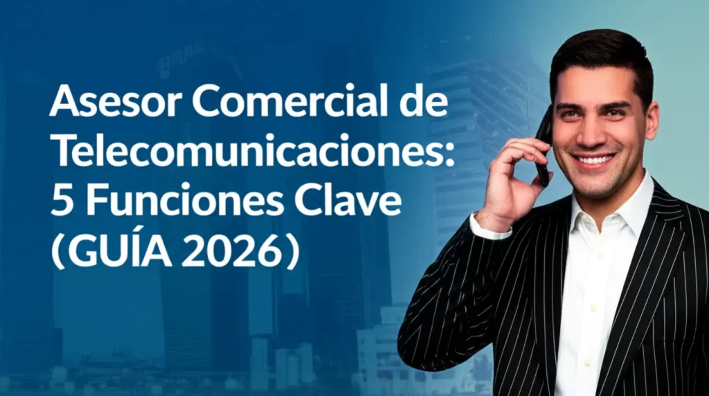 Asesor Comercial de Telecomunicaciones: 5 Funciones Clave (GUÍA 2026)